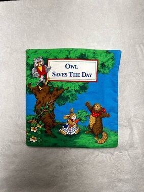 Vintage Ecology For Children Owl Saves The Day Fabric Book